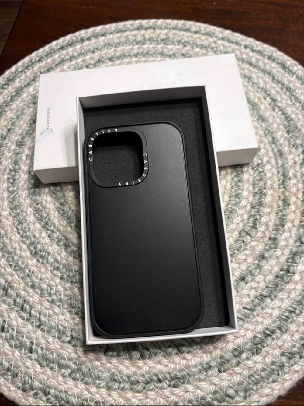 Casetify Matte Black Protective Phone Case with Branded Camera Trim